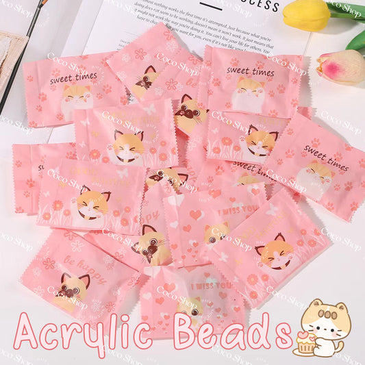 NEW! Acrylic Beads Lucky Bags - Open in Live - for Beaded Pen Chain DIY